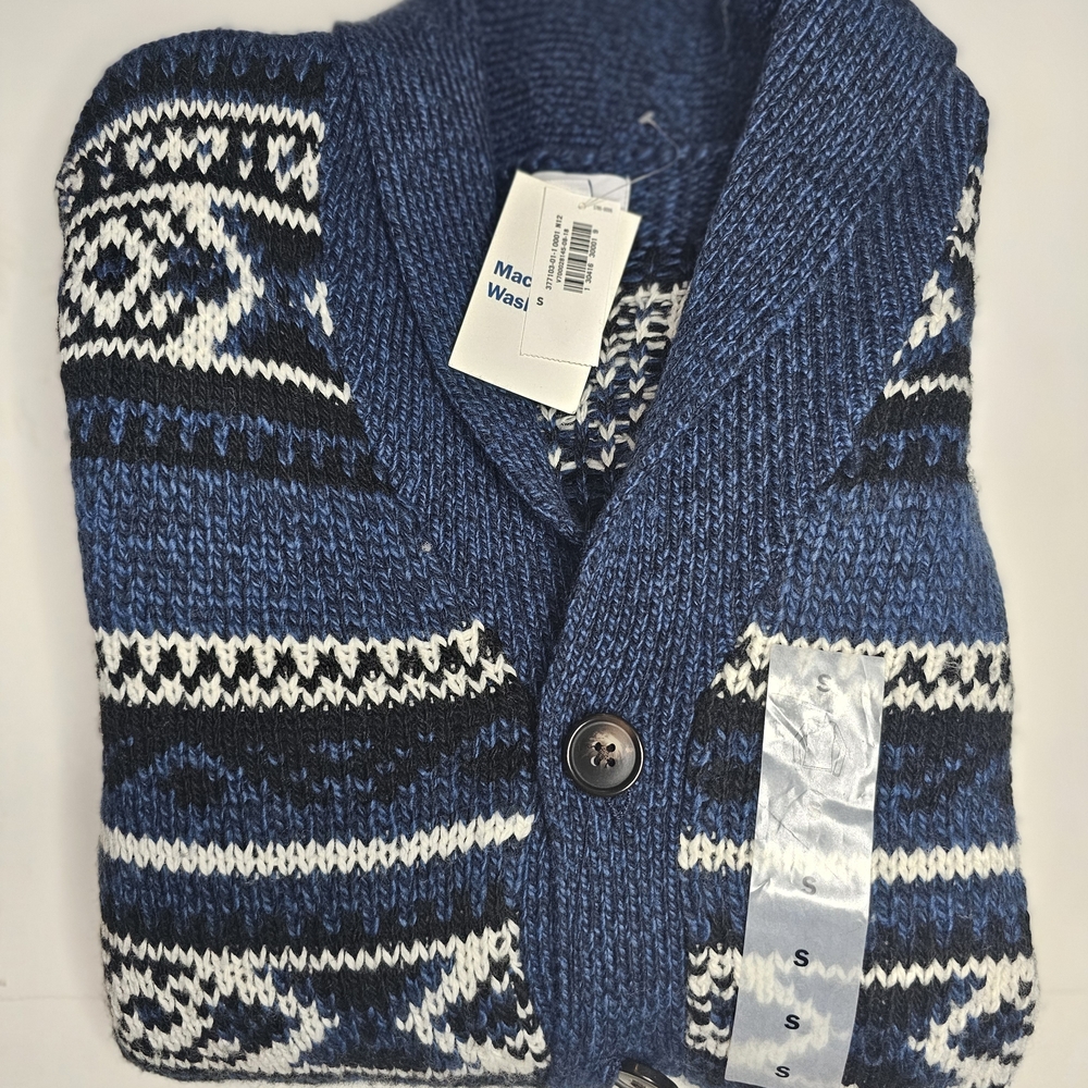 Old Navy Blue and Black Patterned Cardigan